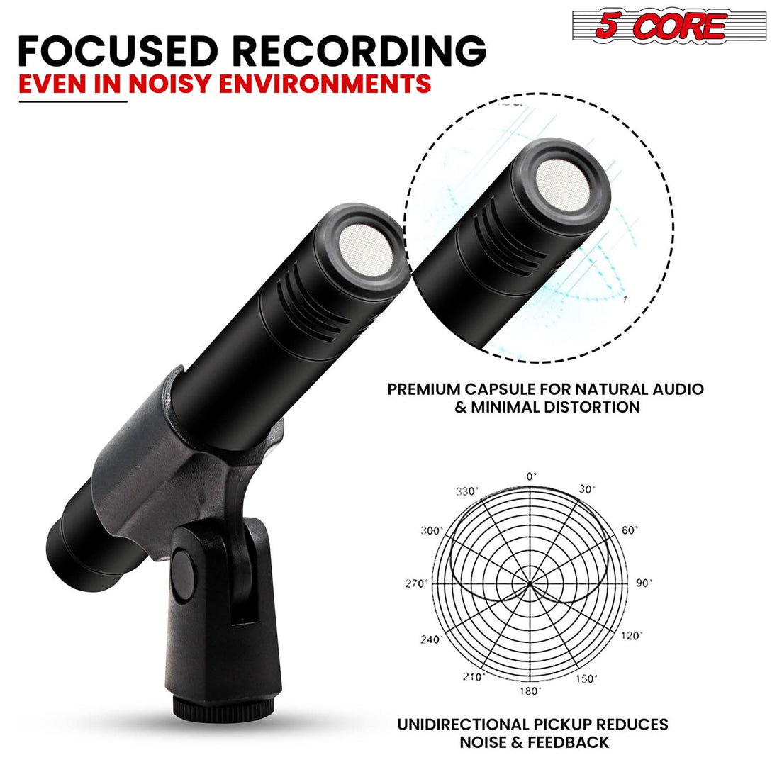 High-quality drum mics ideal for studio recording