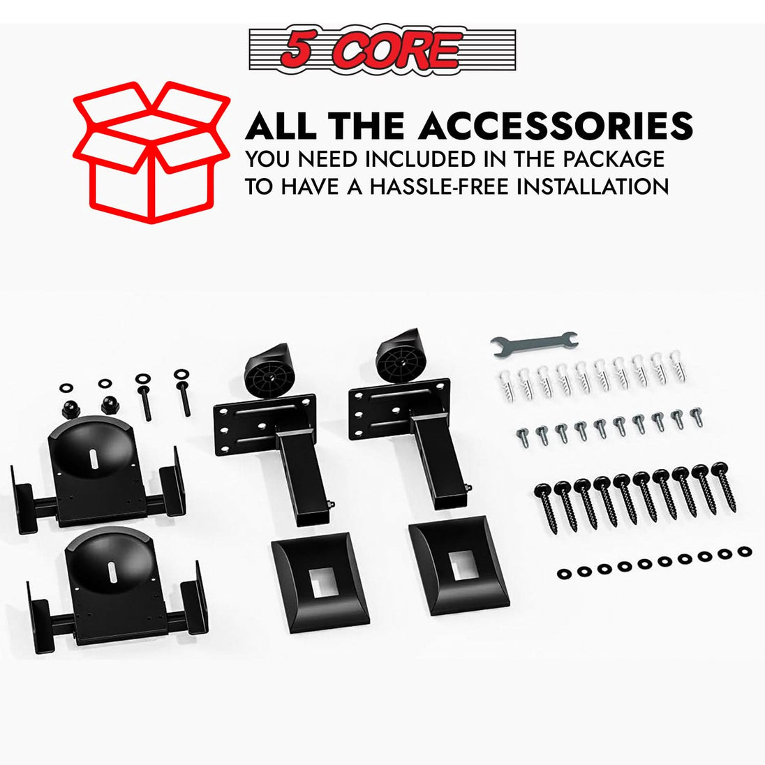 Durable pair designed for secure mounting