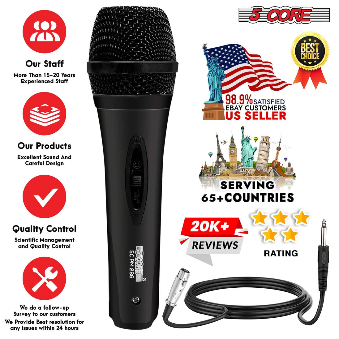 XLR mic designed for karaoke enthusiasts and professional singers