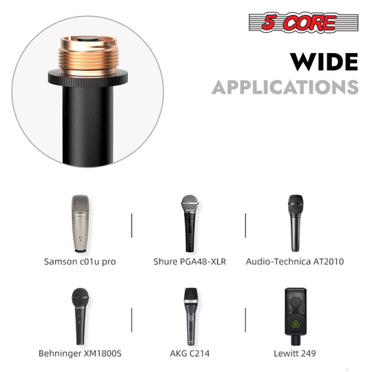 Sturdy microphone pedestal suitable for studio and live performances