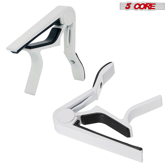 Set of 2 quick adjustment capos ideal for 6 string guitars and other string instruments