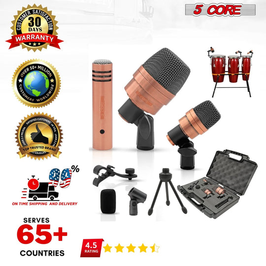 5Core condenser microphone for conga, snare, and tom drums