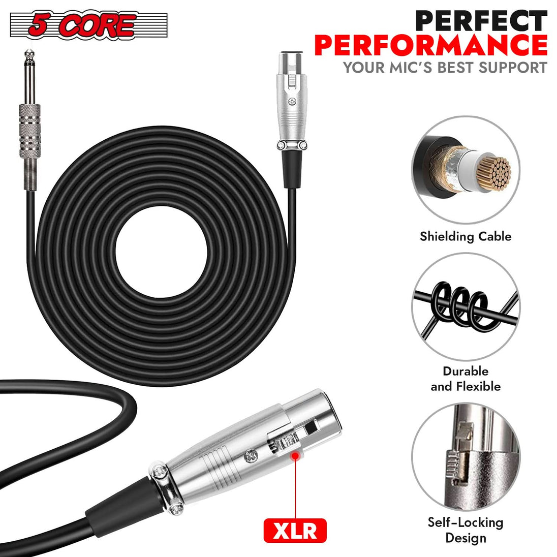 Professional XLR microphone for live singing and recording