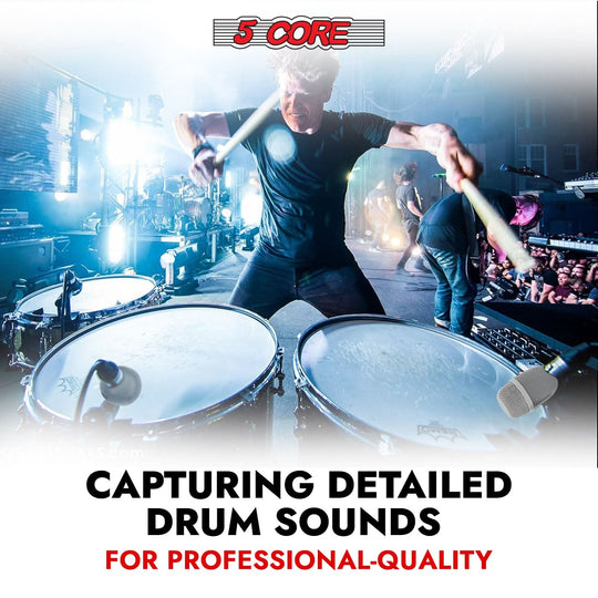 Grey dynamic microphone for percussion instruments