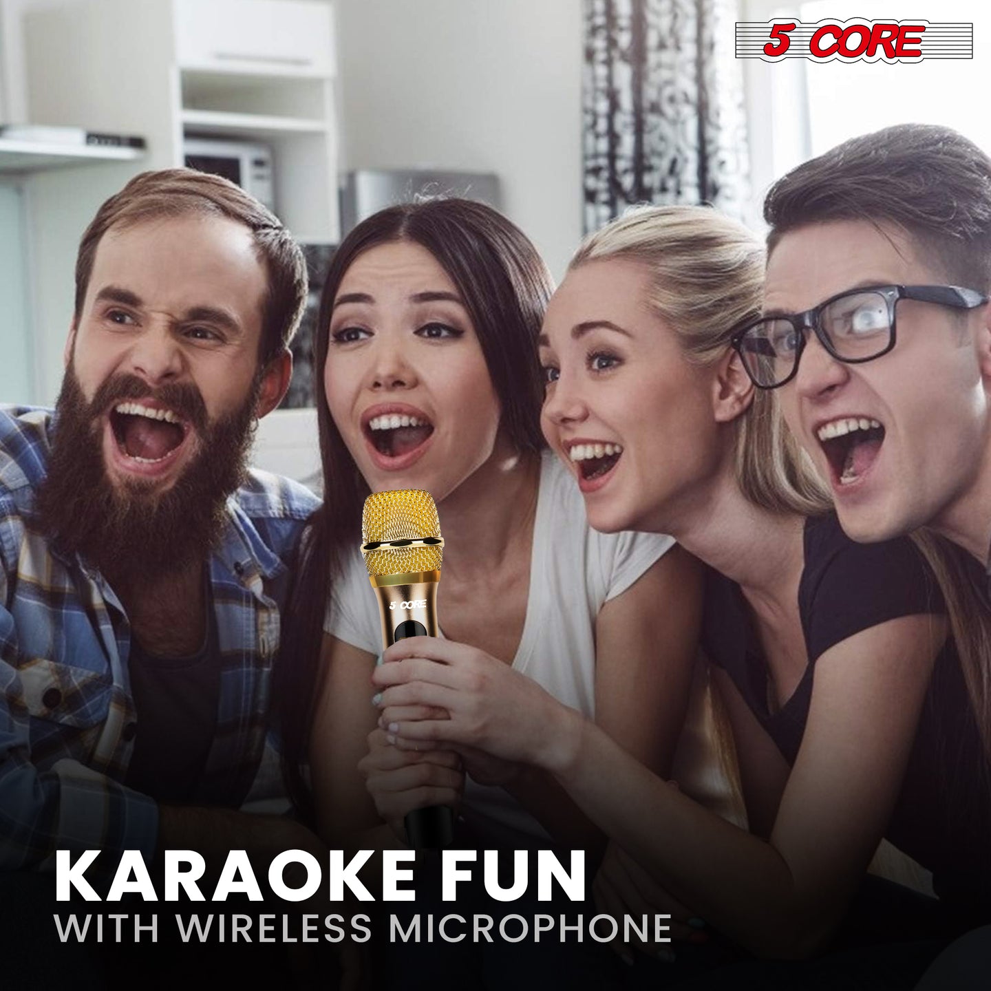 Professional wireless and wired microphone for versatile use