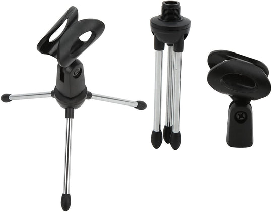 Heavy-duty microphone stand designed for desktop use