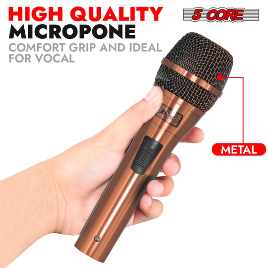 Professional handheld mic with cardioid pickup pattern for focused sound capture