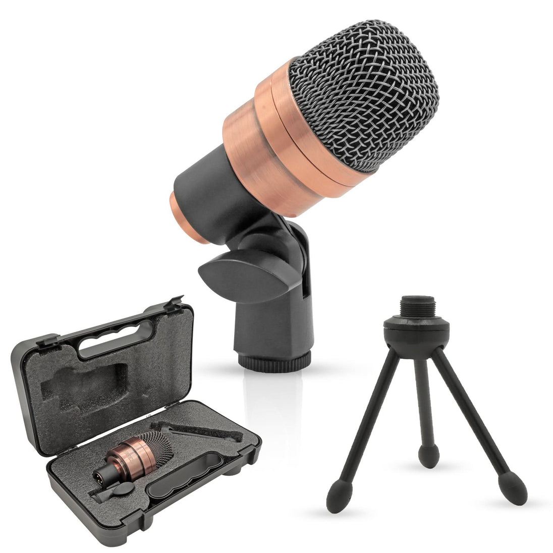5Core snare microphone with XLR cable and uni-directional design