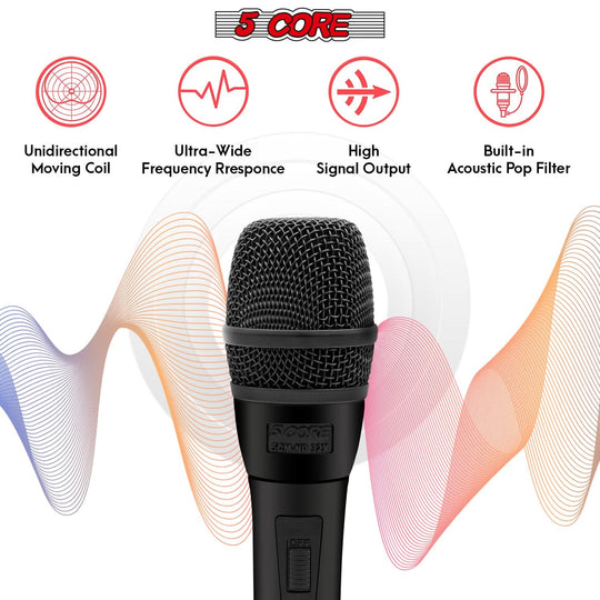 Durable 5Core singing mic with dynamic range for professional audio