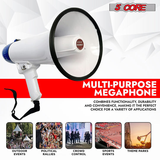 3lbs bullhorn megaphone, offering a portable solution for various communication needs.