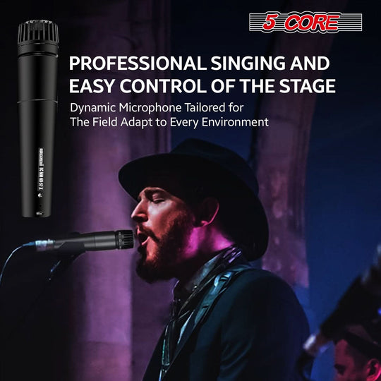 Studio-quality dynamic microphone ideal for vocals and instruments