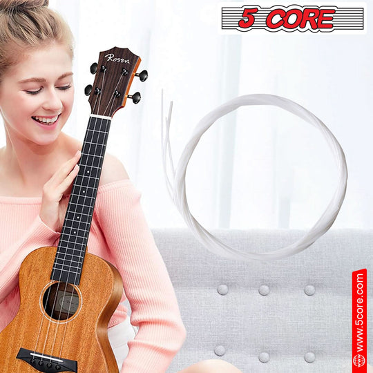 5Core nylon ukulele strings for deep bright tone and long-lasting durability