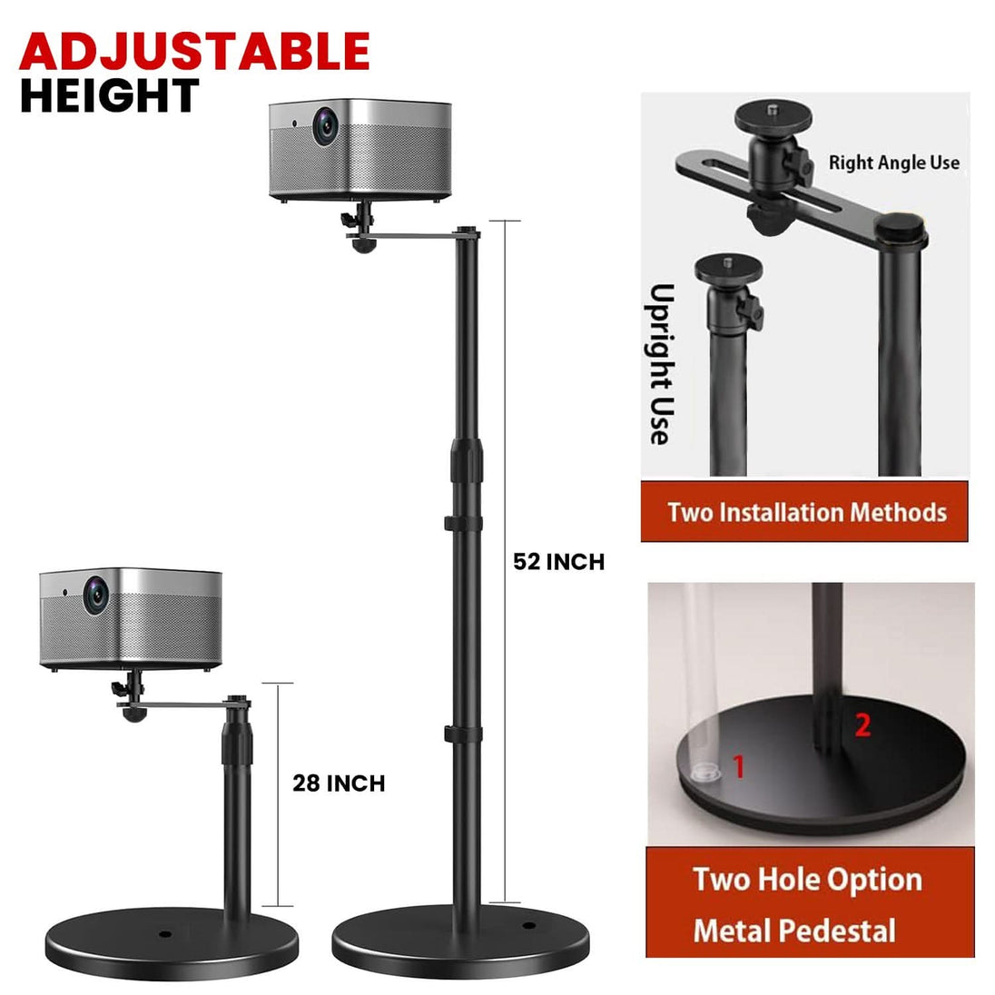 Sturdy 5Core projector mount ideal for home theater or office use