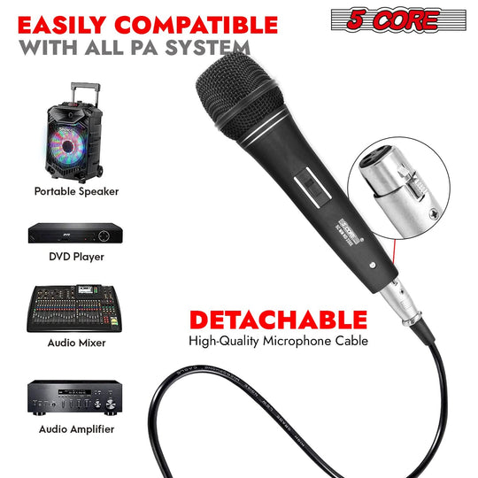 Dynamic mic with rugged build and high-quality sound reproduction