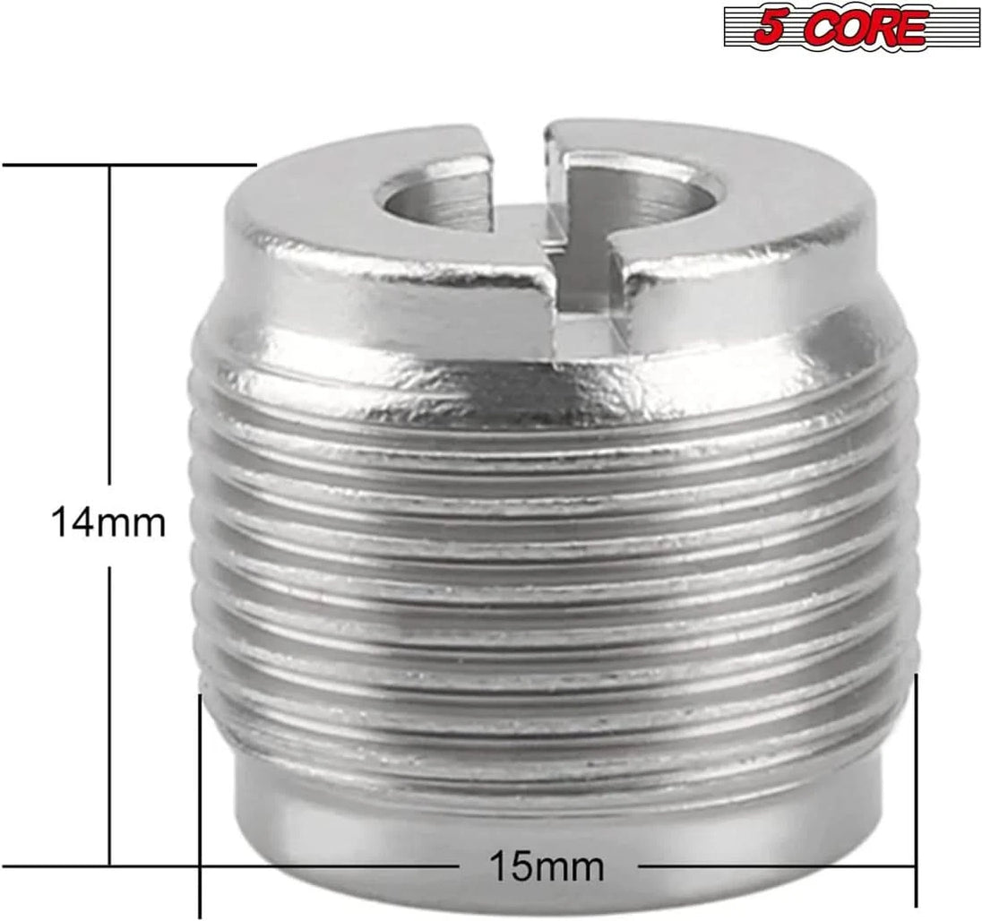 5Core 12-pack adapter, 3/8" female to 5/8" male conversion connector for microphone stands