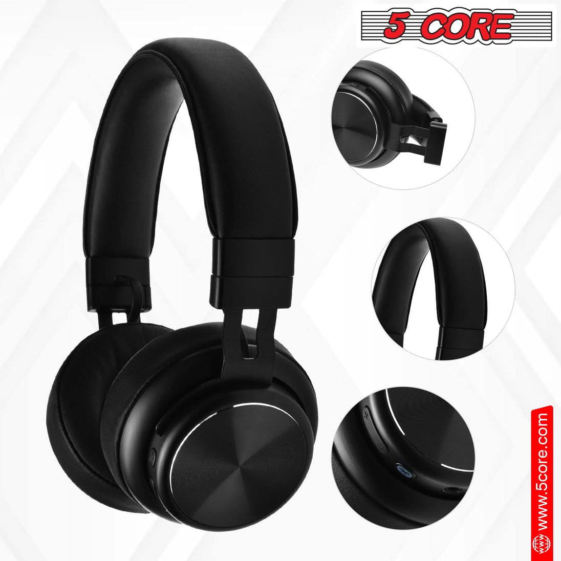 5Core wireless headphones with noise cancellation and long battery life