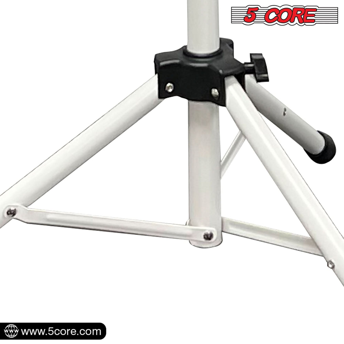 5Core tripod music stand white folding adjustable for musicians