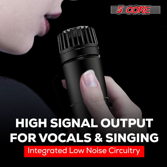 Handheld dynamic microphone for clear, rich sound capture