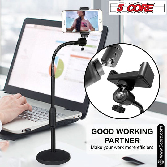 5Core adjustable scissor boom arm desk stand for cell phone tablet and cellphone support