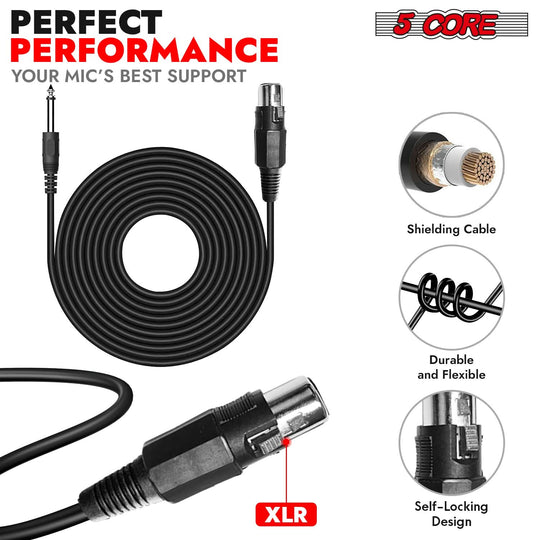 5Core karaoke microphone with XLR for enhanced sound quality
