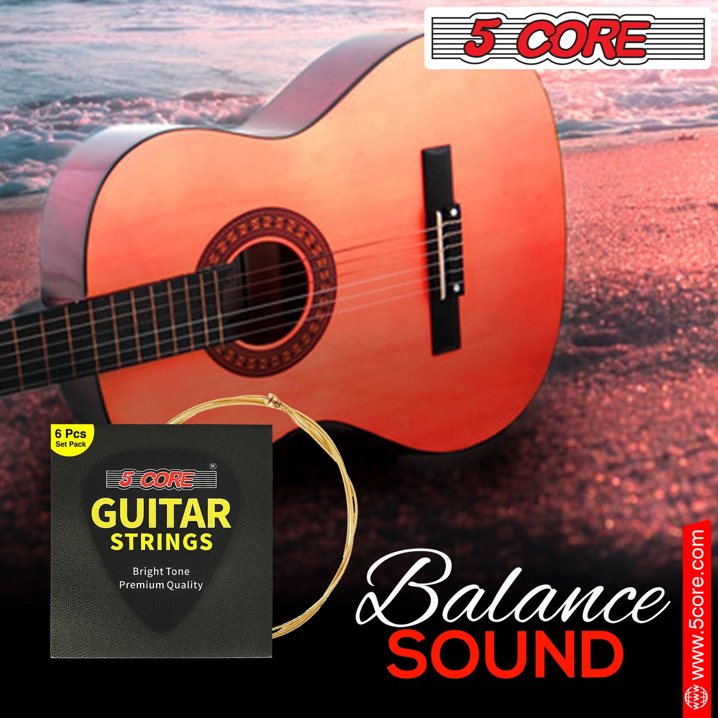 Smooth playability with strong tuning stability across all six strings