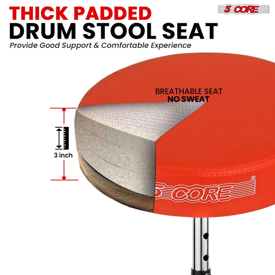 Durable 5Core stool with comfortable cushioning for extended practice