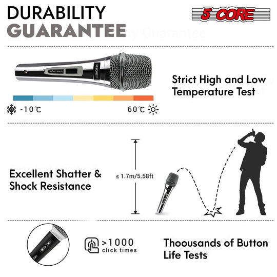 Crystal clear audio mic for karaoke and announcements