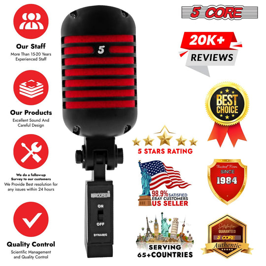 Microphone with XLR connectivity for professional audio quality, ideal for studio recording and live performances