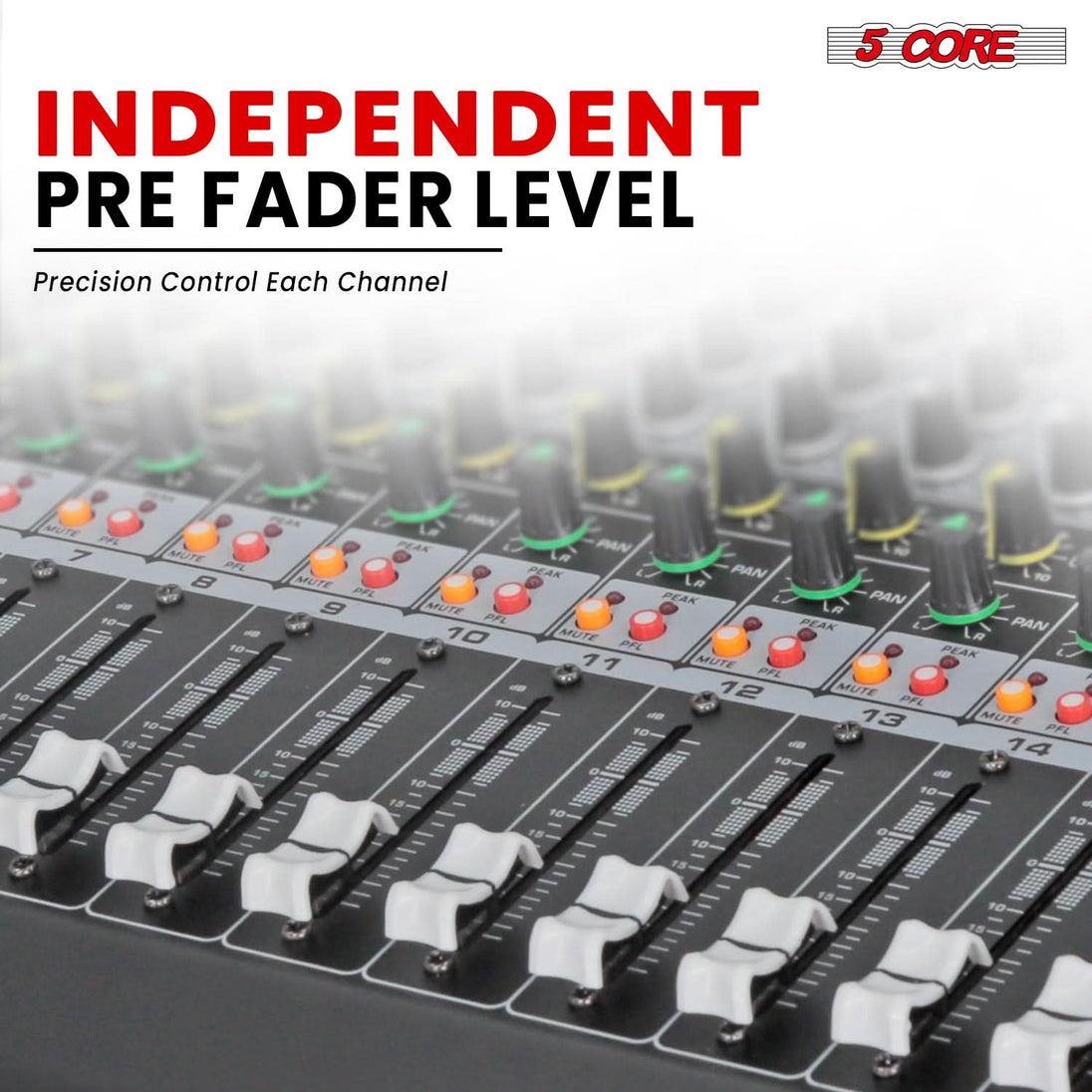 Audio mixing console with digital effects and USB support