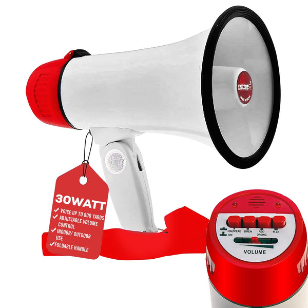 5Core mini 30W megaphone bullhorn speaker for kids with 800 feet range