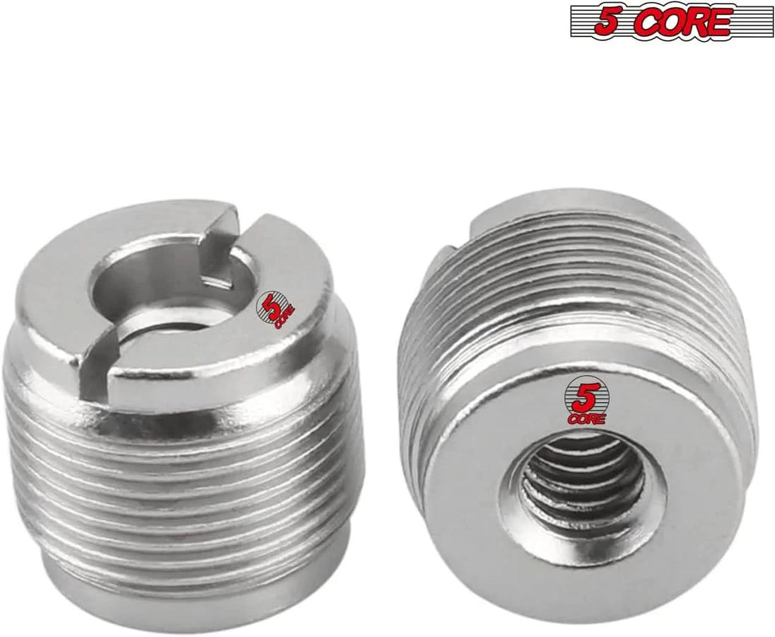 5Core screw thread conversion adapter set, 12 pieces, 3/8" female to 5/8" male for mic stands