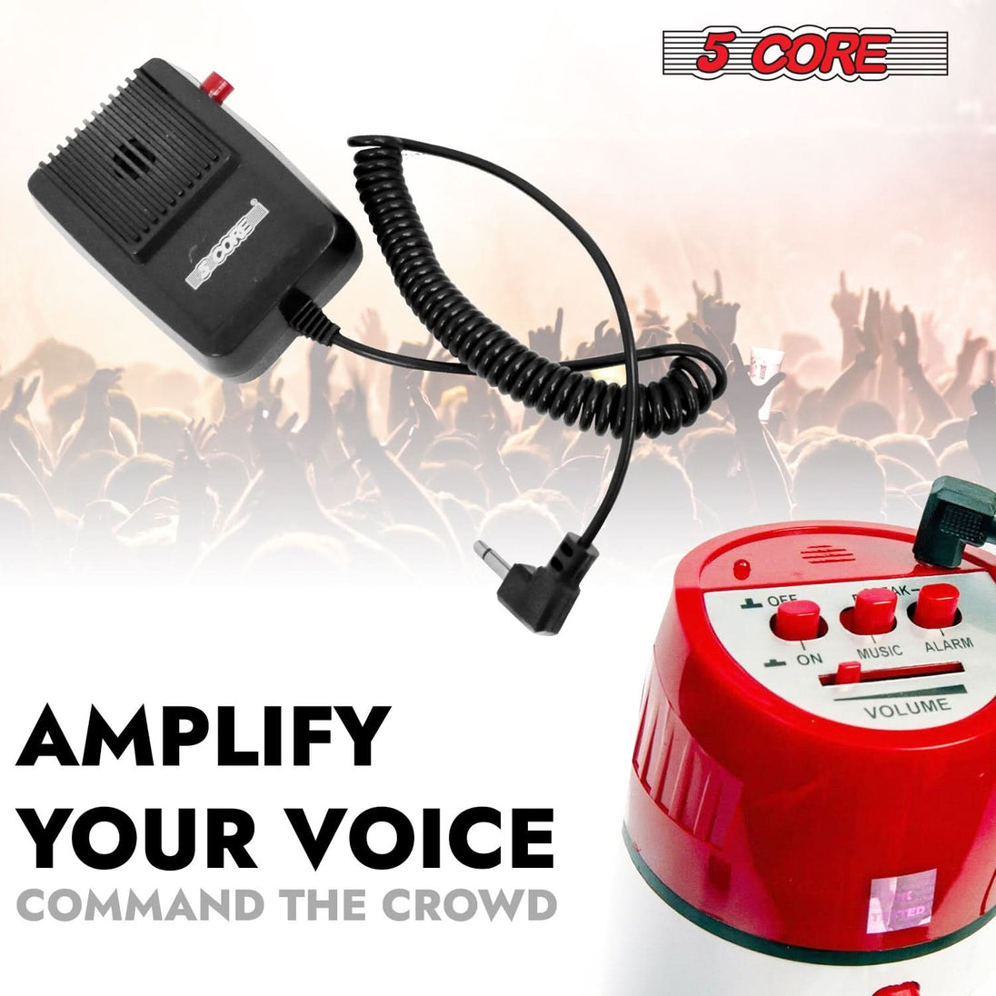 High-performance bullhorn megaphone featuring volume control, siren, and long-range projection for multiple scenarios.