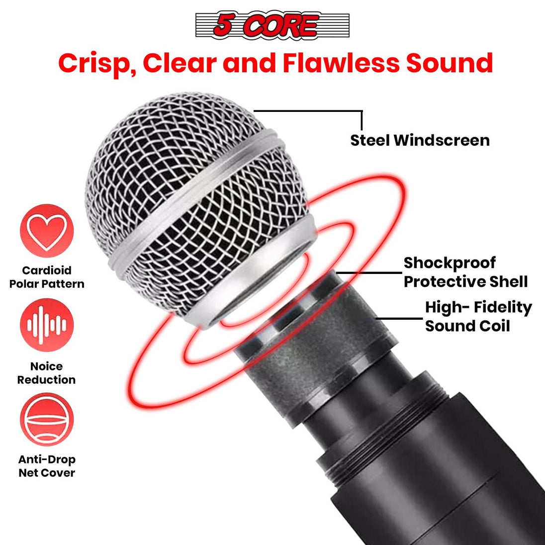 Experience uninterrupted sound quality with our wireless microphone designed for long-lasting performance