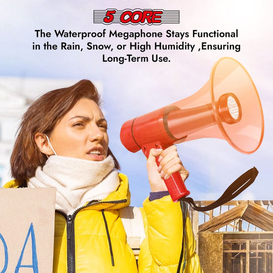 Waterproof and function-loaded sound system, ideal for outdoor events, rallies, and emergency use.