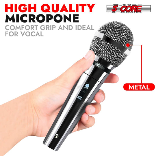 5Core studio dynamic mic XLR microphone for podcasting and singing