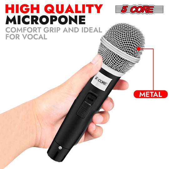 5Core professional XLR microphone dynamic studio mic for podcast and live music