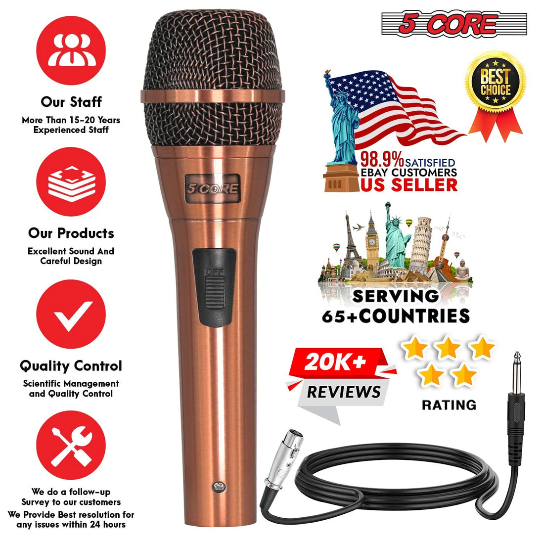 Great for DJs, MCs, vocalists, public speakers, and performers
