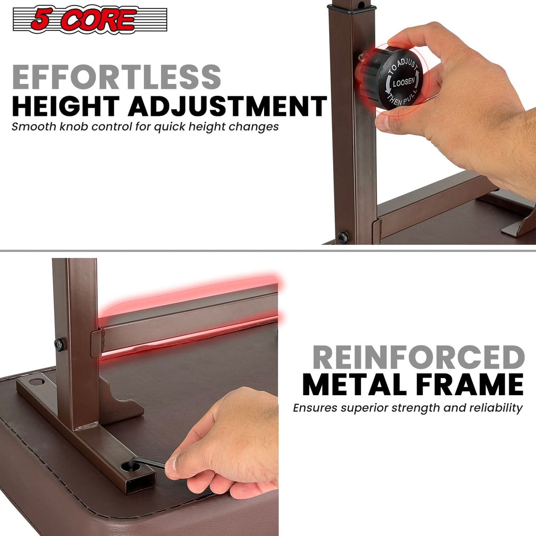 Ergonomic adjustable keyboard bench with customizable height settings, designed for both beginners and professionals for maximum comfort