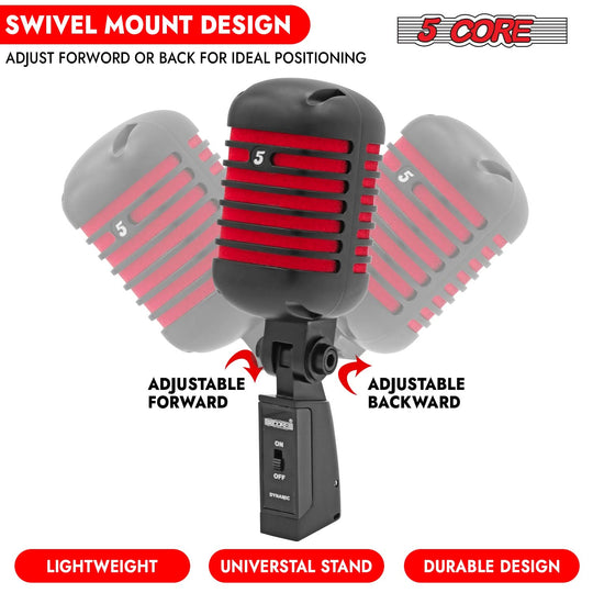 Dynamic mic with flexible design can move backward and forward