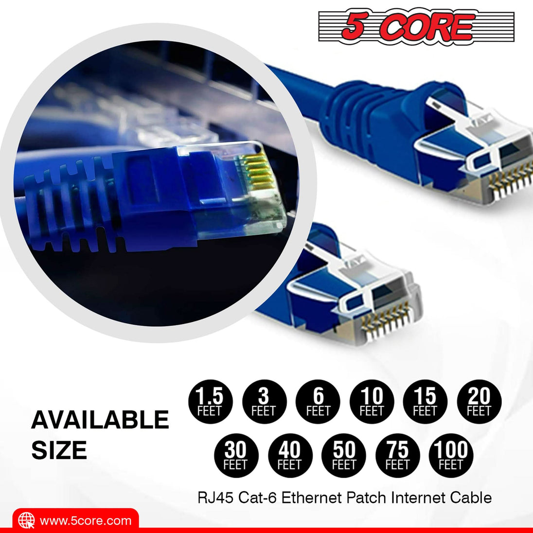 Flat Cat6 RJ45 cable for easy cable management and reduced clutter