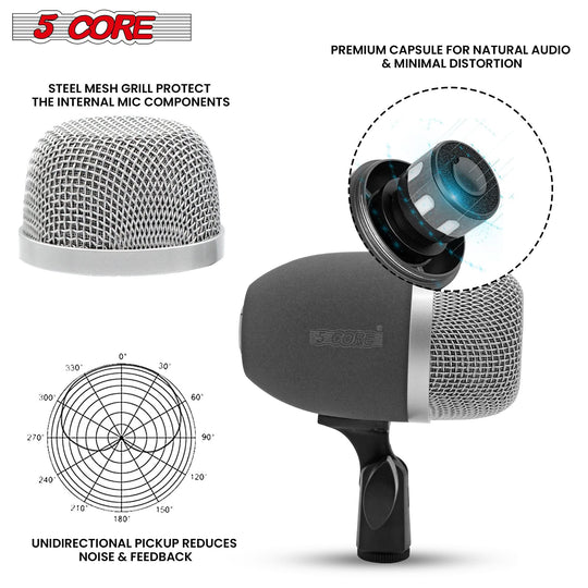 Highlighted benefits of the XLR snare microphone