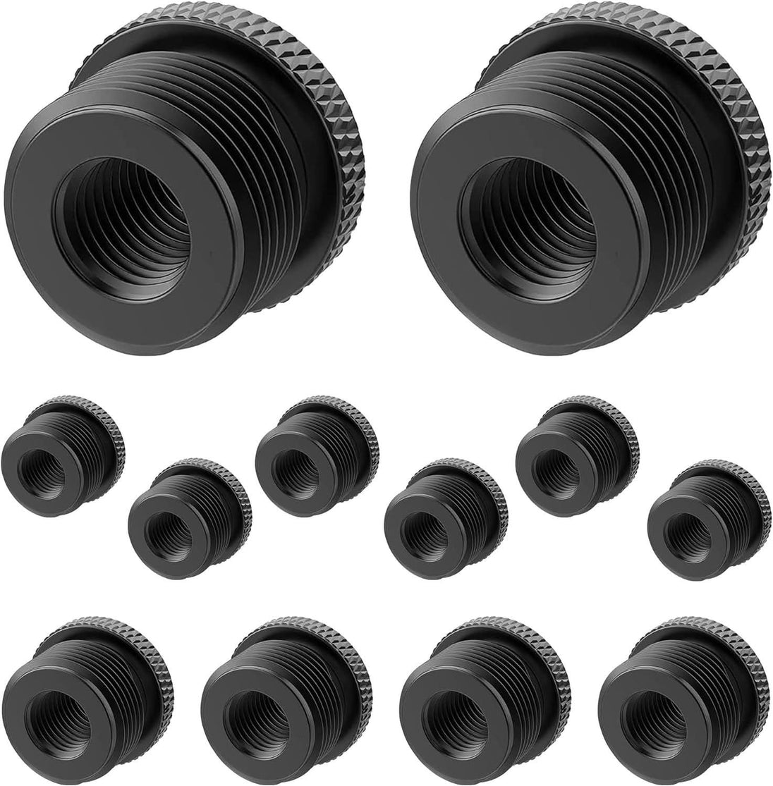 5Core mic stand adapter, 12 pieces, 5/8" male to 3/8" female screw thread conversion connector