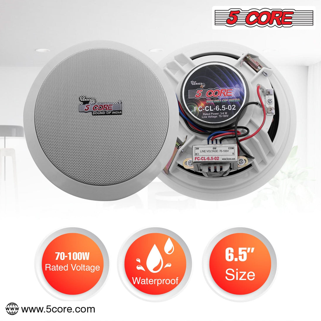 Dual pack 6 inch subwoofer speakers for car sound systems