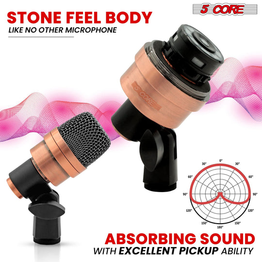 The condenser tom mic has accurate audio capturing abilities