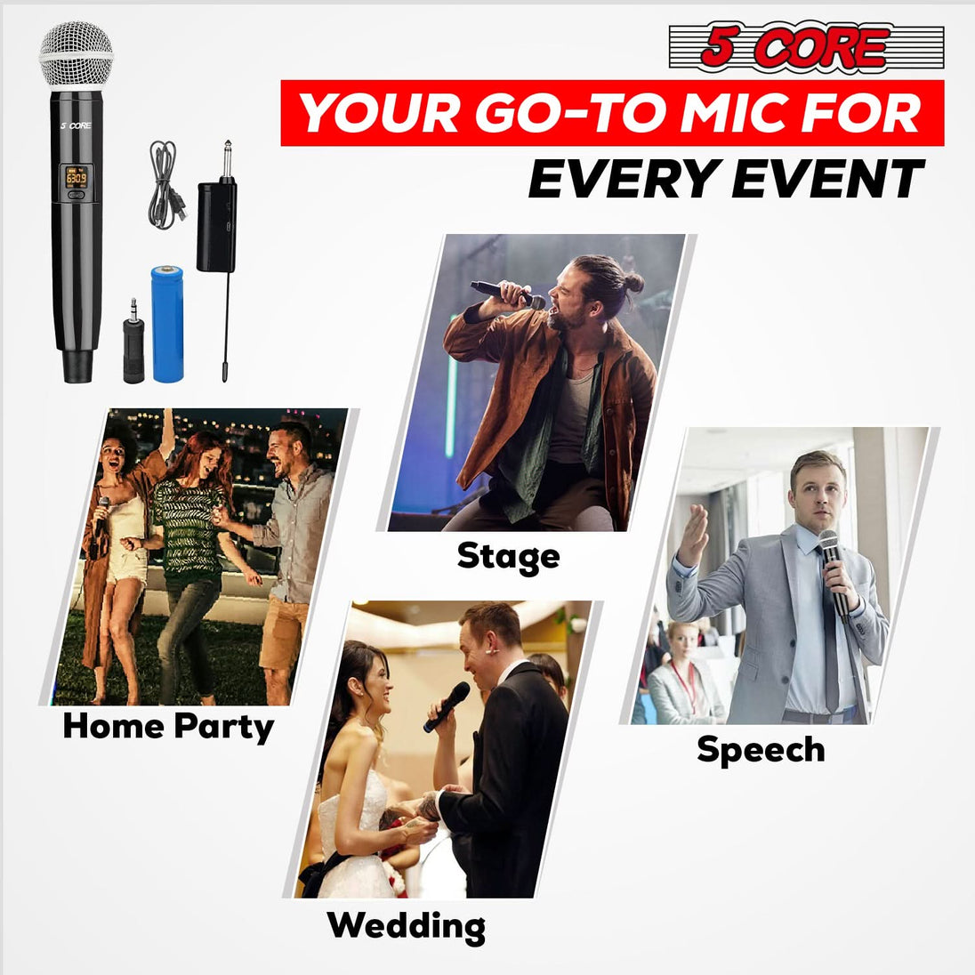 Perfect for every event, our karaoke mic brings fun and entertainment to any gathering