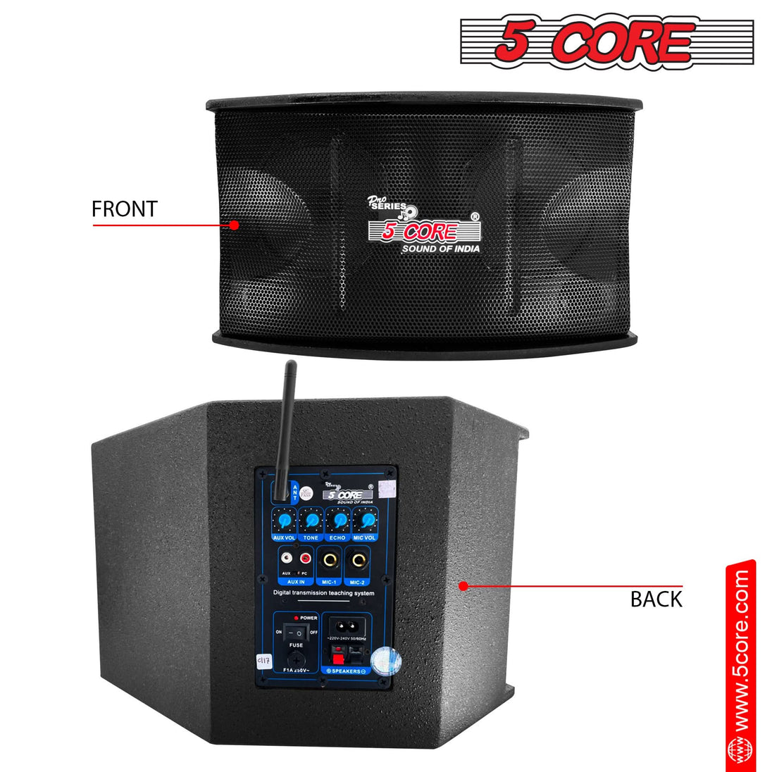 Portable 200W voice amplifier with wireless lavalier microphone