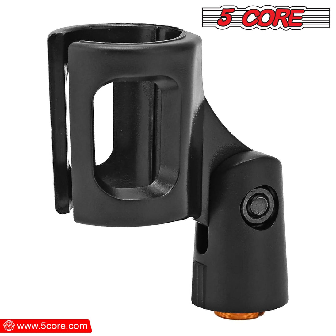 5 Core microphone clip holders with included screw adapters for stands