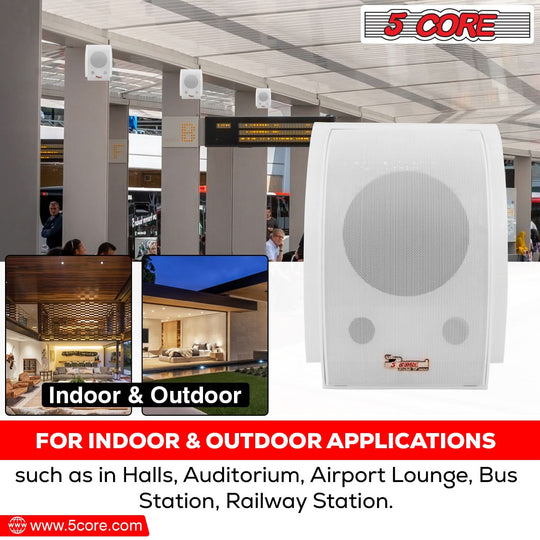 Weatherproof 5Core outdoor audio system for music and movie lovers