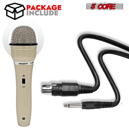 5Core XLR microphone for studio recording and karaoke performances