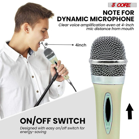 Durable metal-body dynamic microphone with XLR connection